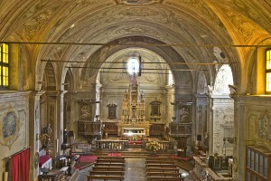 L'interno della Chiesa di San Pietro a Trobaso, Verbania