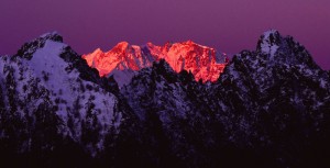 Corni di Nibbio con Monte Rosa all'alba -  Parco Nazionale della Val Grande (Piemonte)