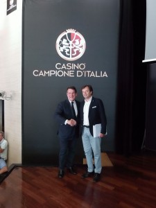 Roberto Salmoiraghi sindaco di Campione d'Italia e Marco Ambrosini amministratore unico della Casa da Gioco